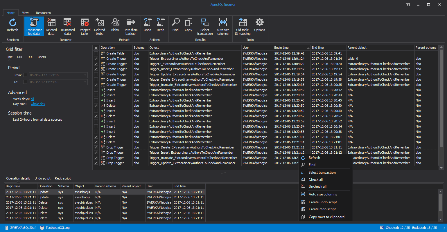 APEXSQL. SQL delete Drop truncate. NETADMIN. APEXSQL doc.